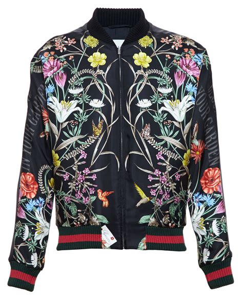 gucci floral blazer men's|gucci leather jackets for men.